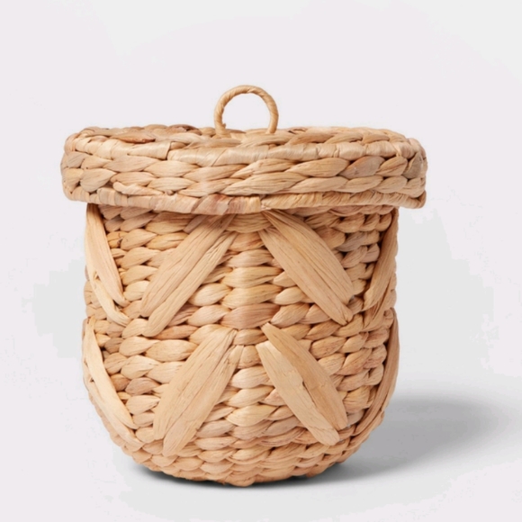 Opalhouse Other - NWT OPALHOUSE RATTAN BOHO HOME STORAGE CANISTER